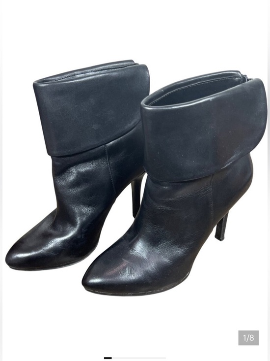 Lauren Ralph Lauren Shoes - LAUREN RALPH LAUREN Leola Bootie Stiletto Heel Black Leather Sz 7 EUC